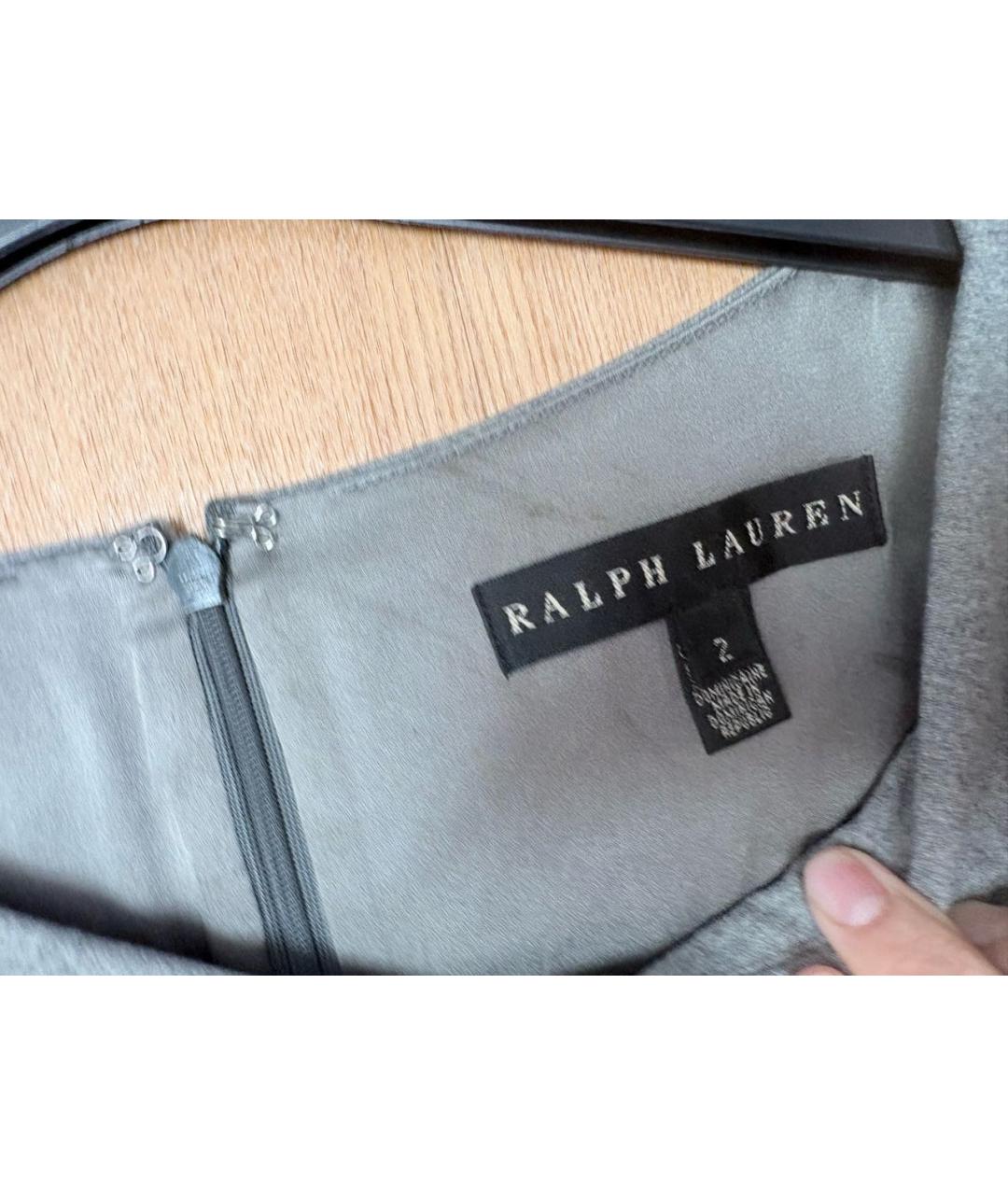 RALPH LAUREN Антрацитовое коктейльное платье, фото 3