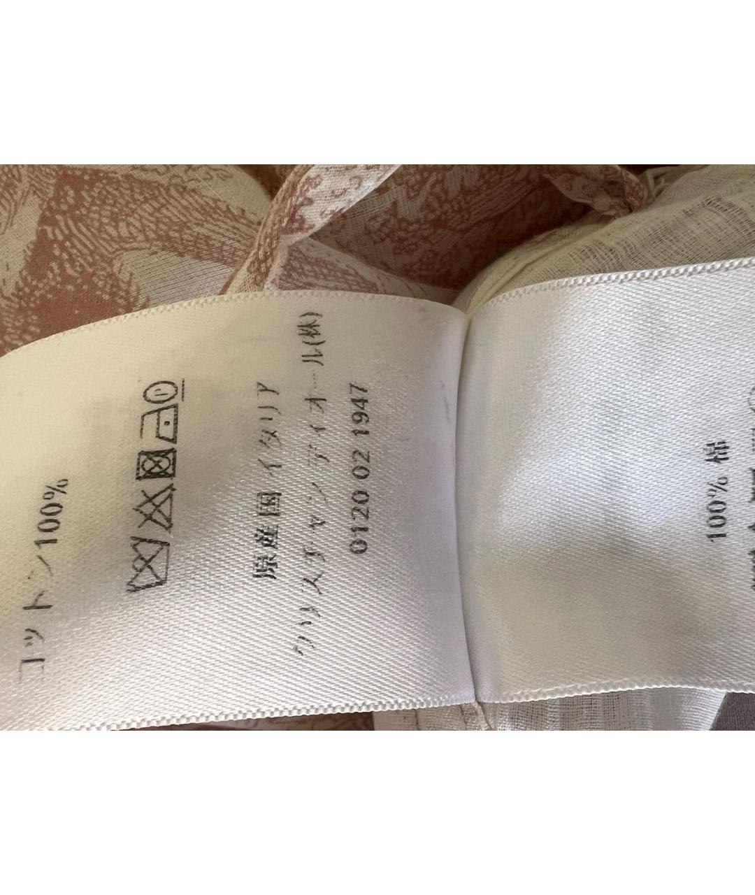 CHRISTIAN DIOR Розовая хлопковая юбка макси, фото 5