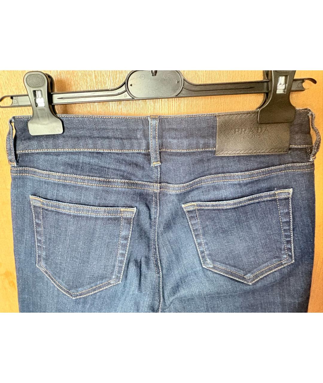 PRADA Темно-синие джинсы слим, фото 4