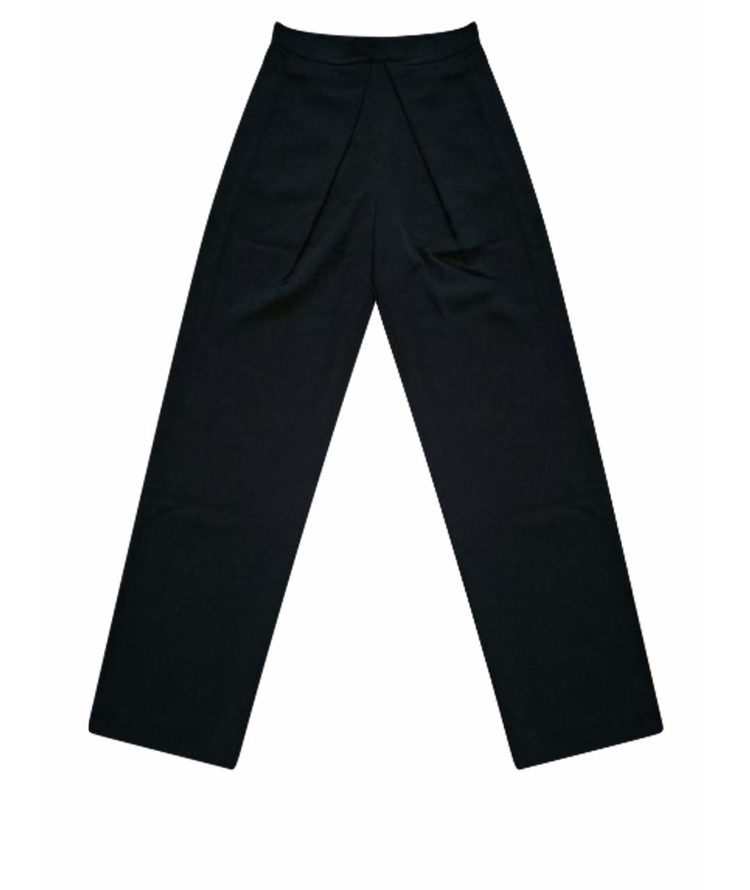 WOLFORD Черные вискозные прямые брюки, фото 1