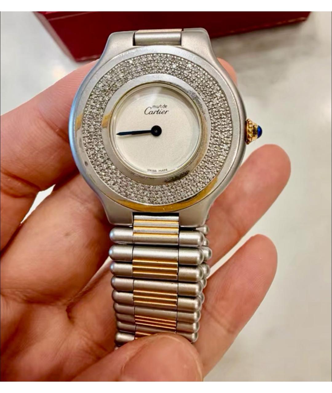 CARTIER Серебряные металлические часы, фото 4