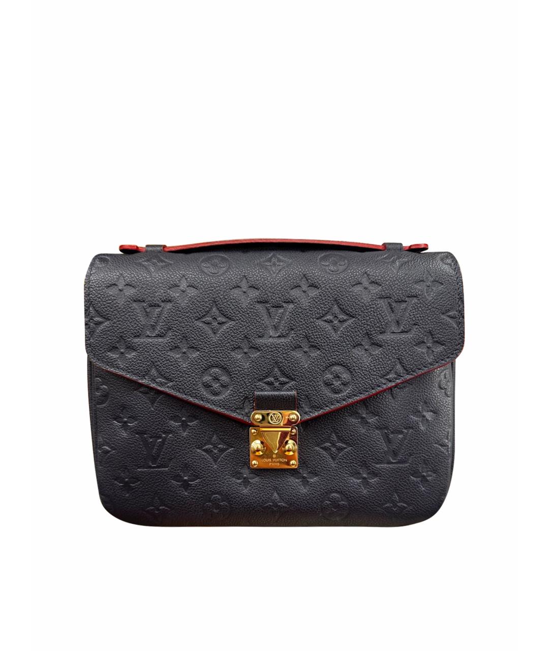 LOUIS VUITTON Темно-синяя кожаная сумка через плечо, фото 1