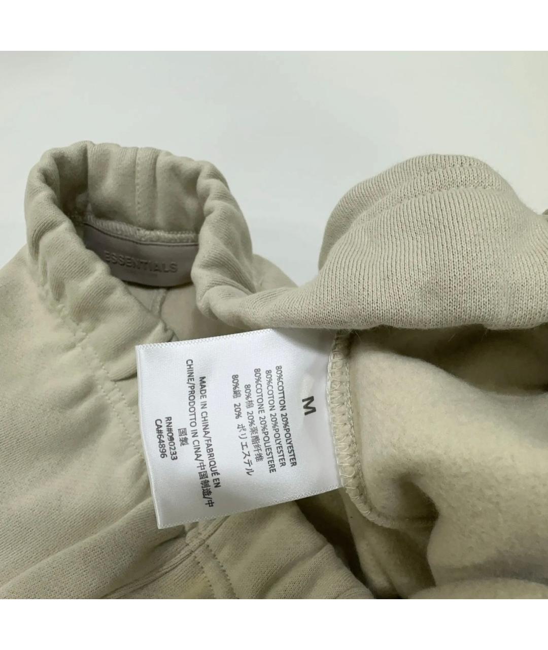 FEAR OF GOD ESSENTIALS Бежевые хлопковые спортивные брюки и шорты, фото 4