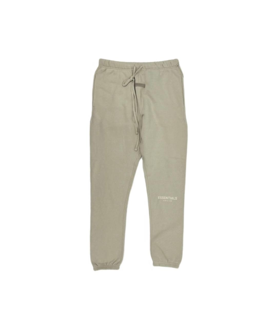 FEAR OF GOD ESSENTIALS Бежевые хлопковые спортивные брюки и шорты, фото 2