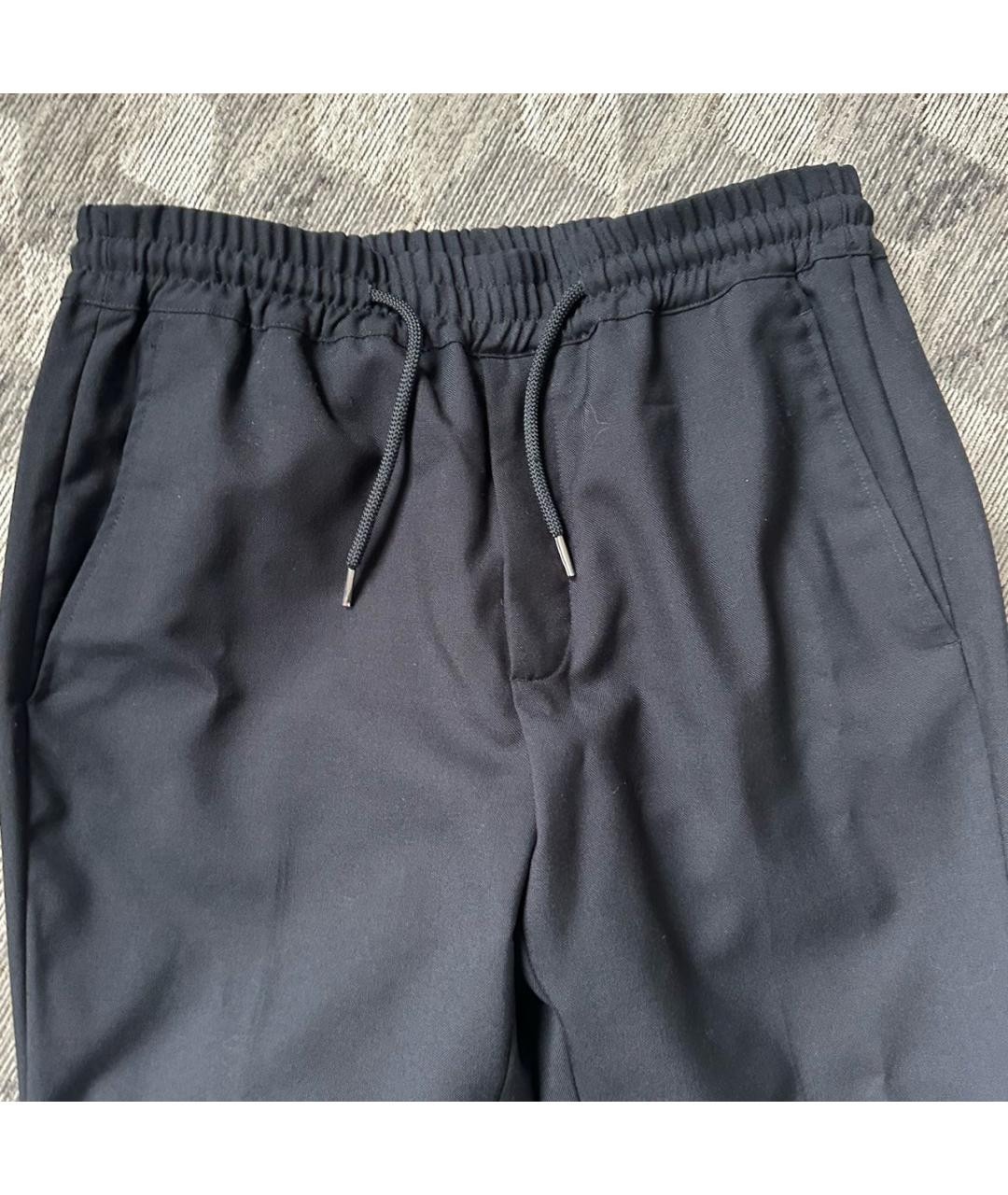 SANDRO Черные шерстяные прямые брюки, фото 5