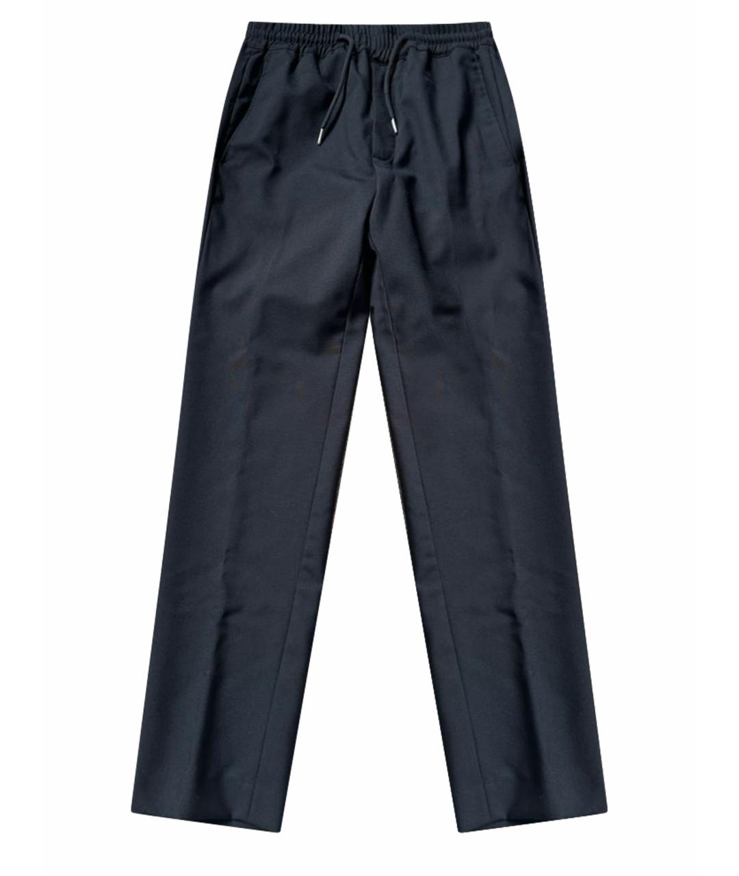 SANDRO Черные шерстяные прямые брюки, фото 1