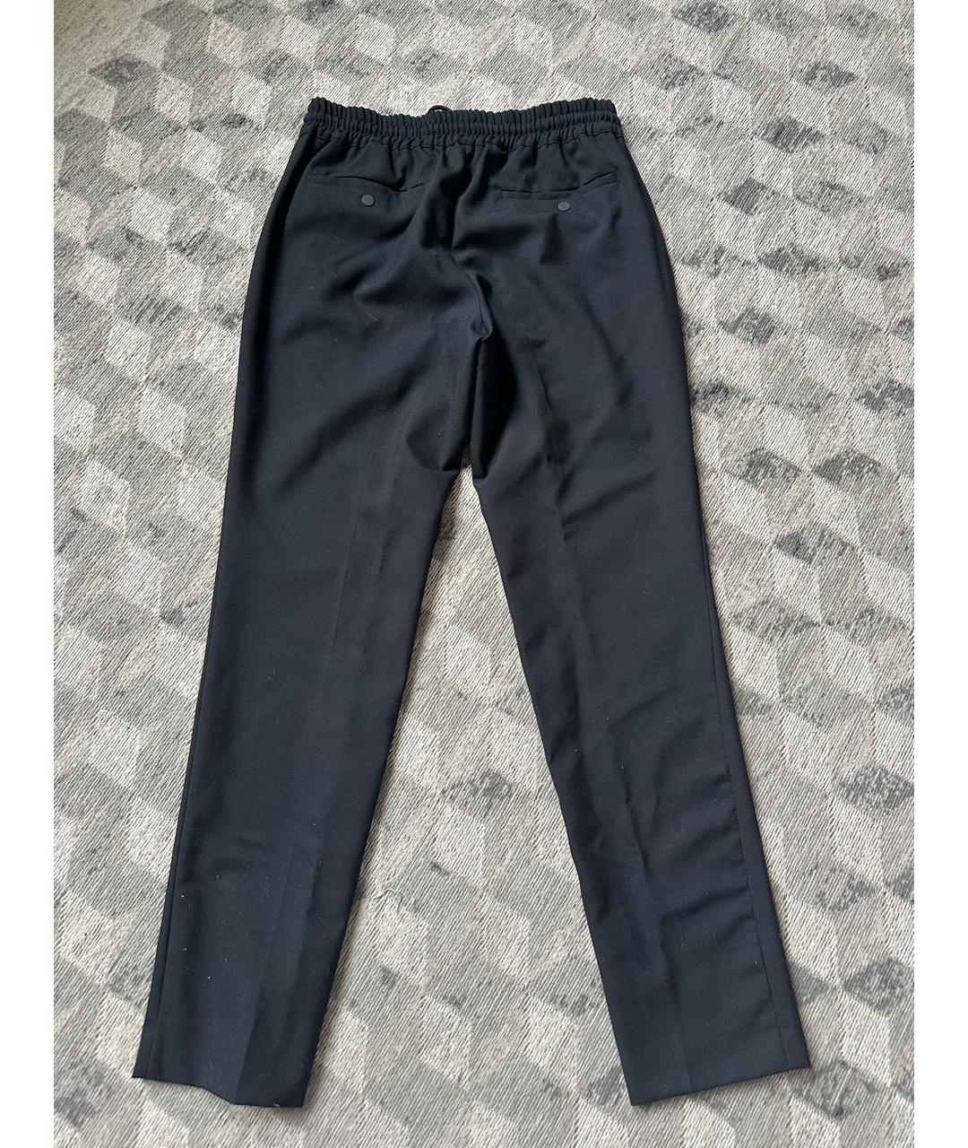 SANDRO Черные шерстяные прямые брюки, фото 2