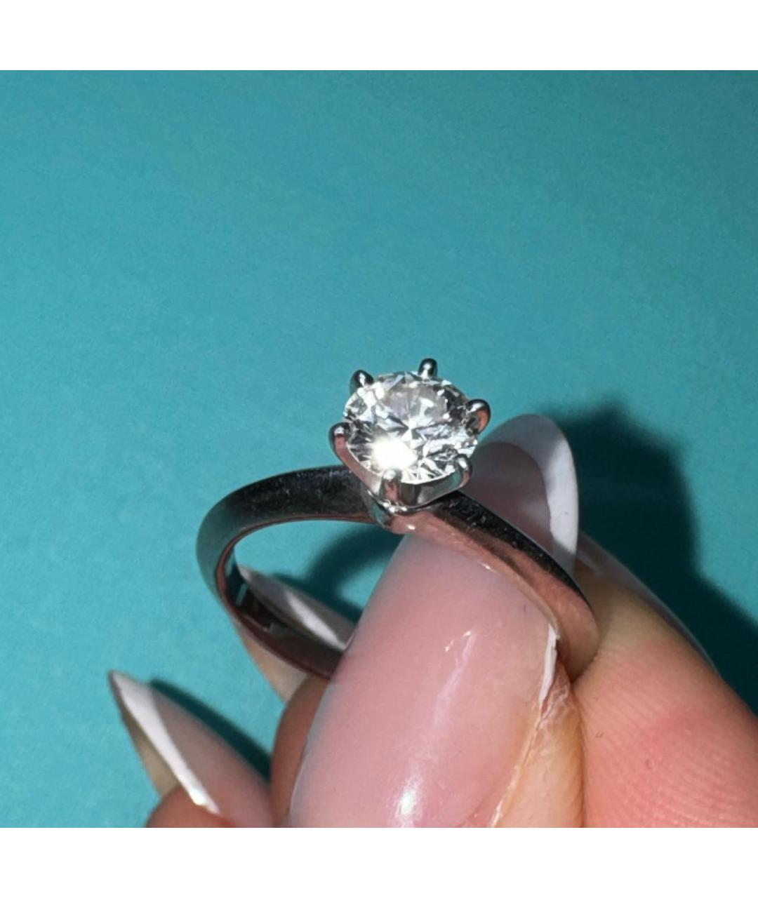 TIFFANY&CO Серебряное платиновое кольцо, фото 3