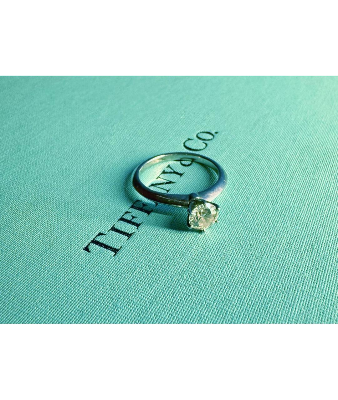 TIFFANY&CO Серебряное платиновое кольцо, фото 9