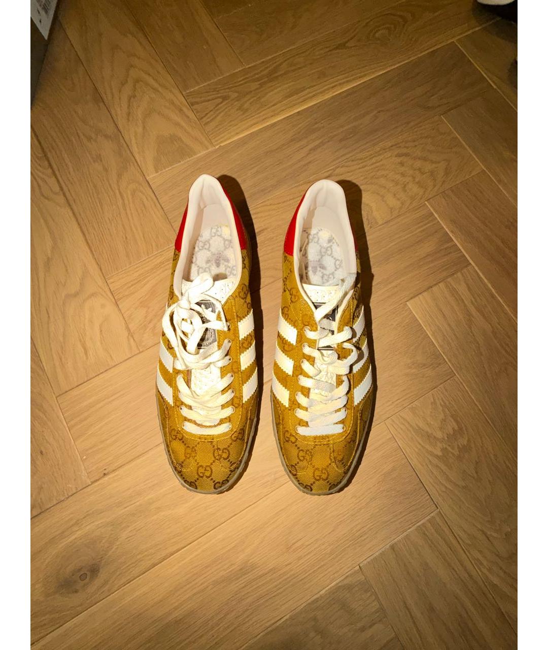 ADIDAS Горчичные текстильные низкие кроссовки / кеды, фото 3