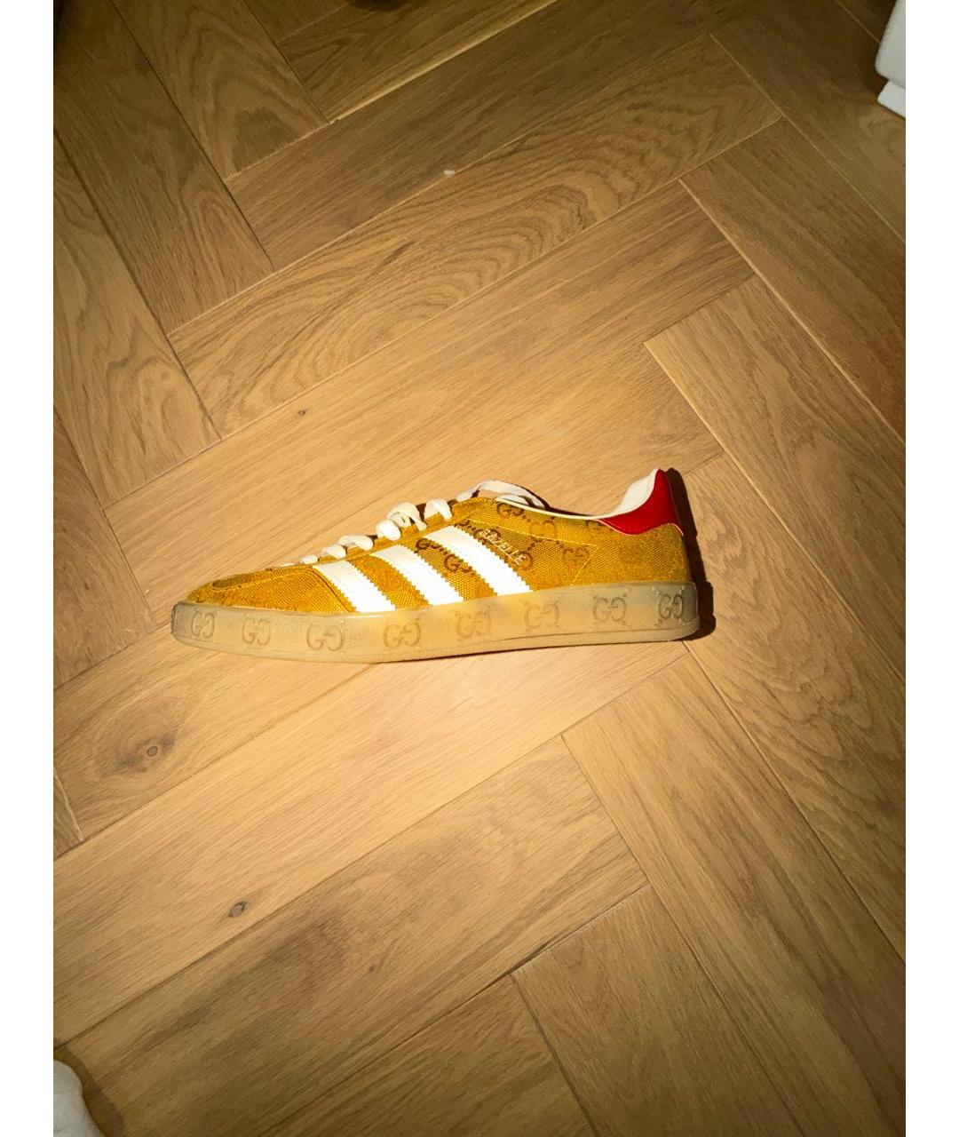 ADIDAS Горчичные текстильные низкие кроссовки / кеды, фото 5