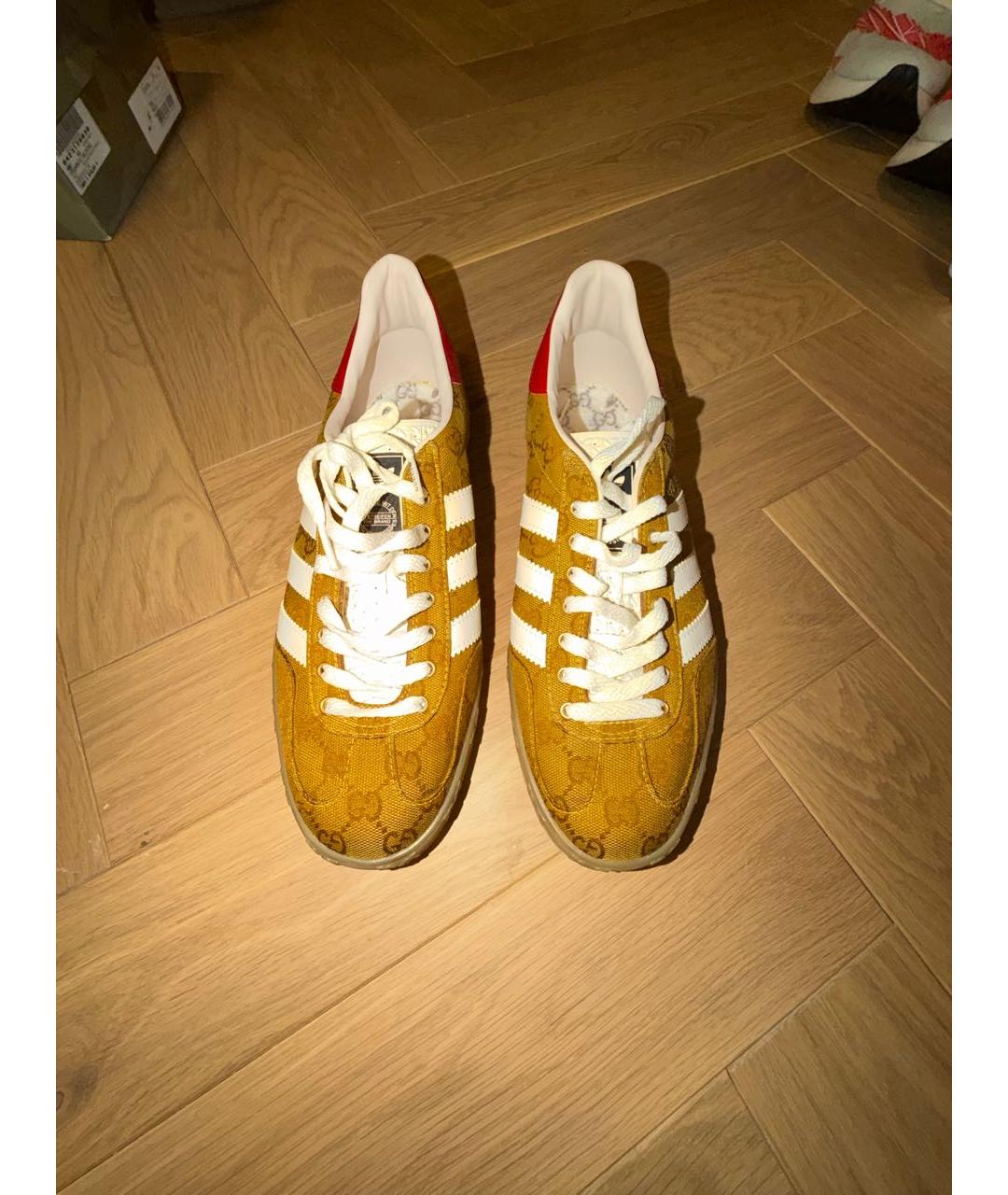 ADIDAS Горчичные текстильные низкие кроссовки / кеды, фото 2