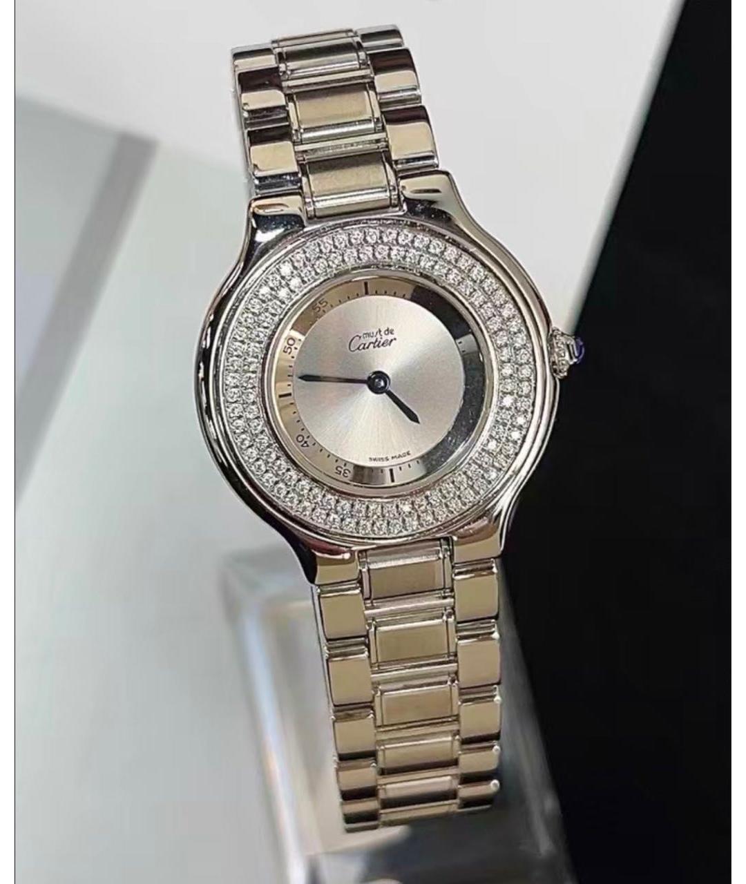 CARTIER Серебряные металлические часы, фото 6