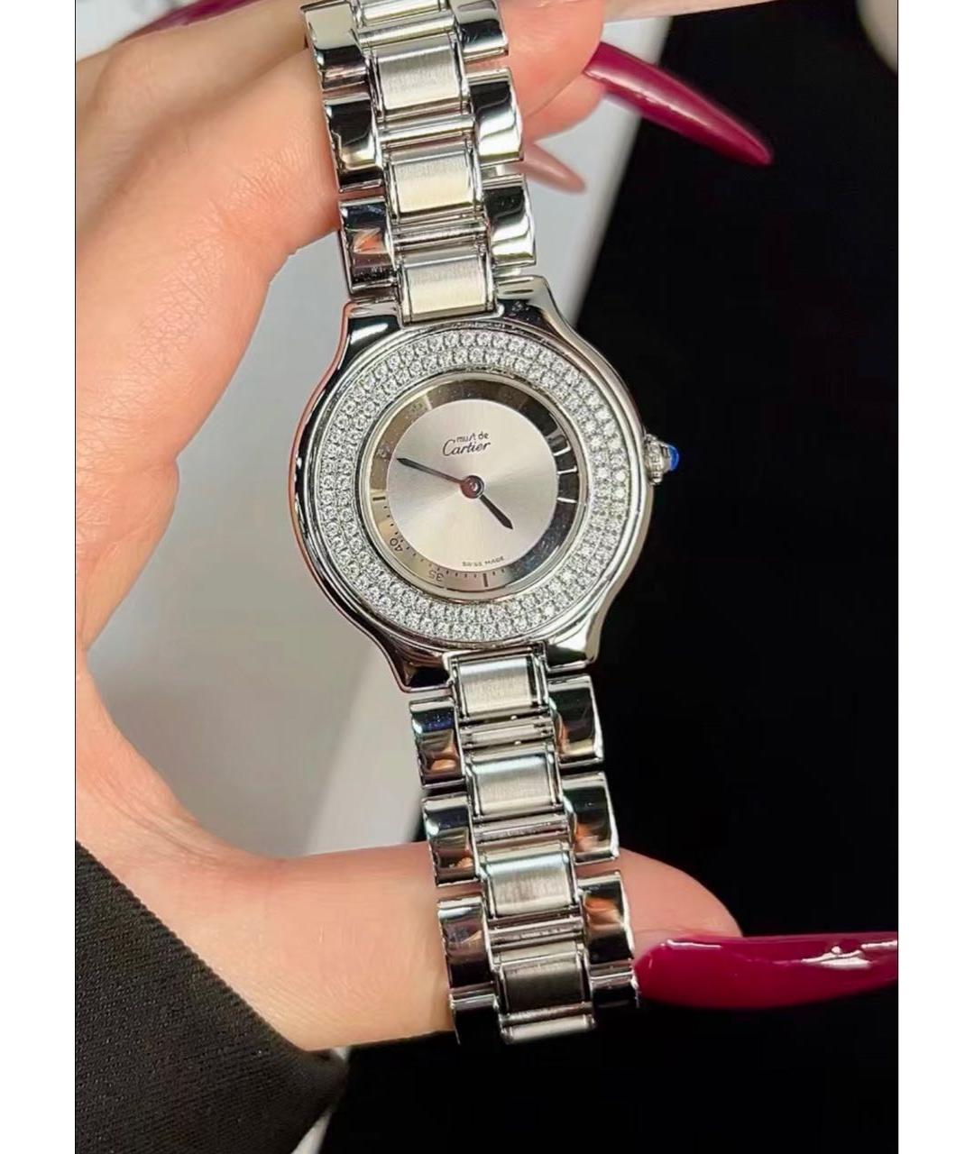 CARTIER Серебряные металлические часы, фото 5