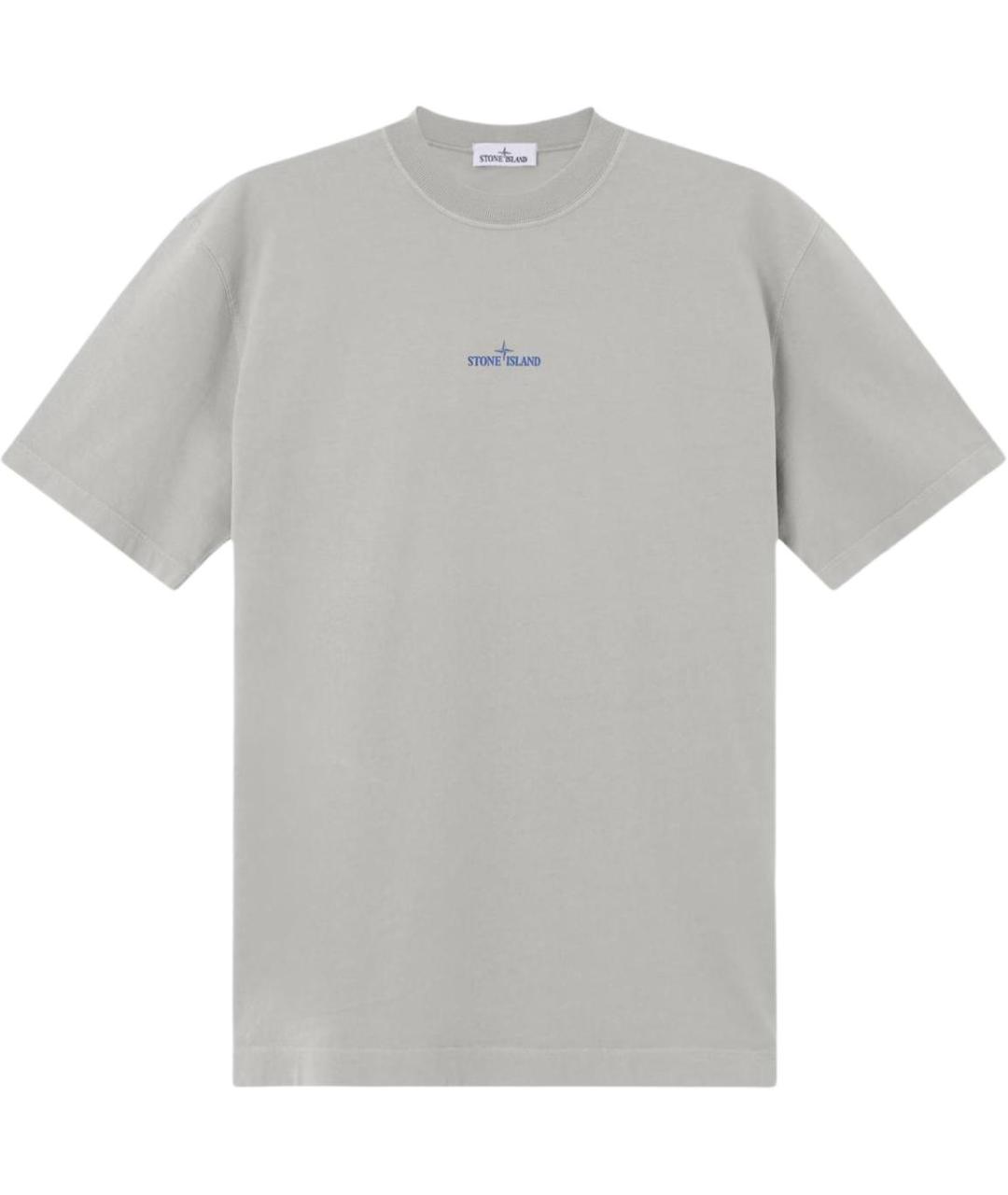 STONE ISLAND Серая футболка, фото 1