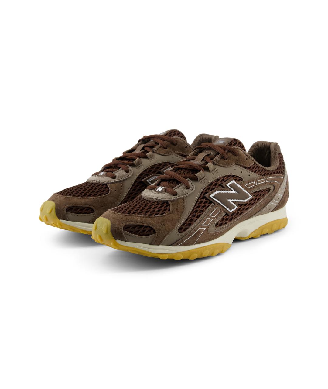 NEW BALANCE Бежевые кожаные кроссовки, фото 3