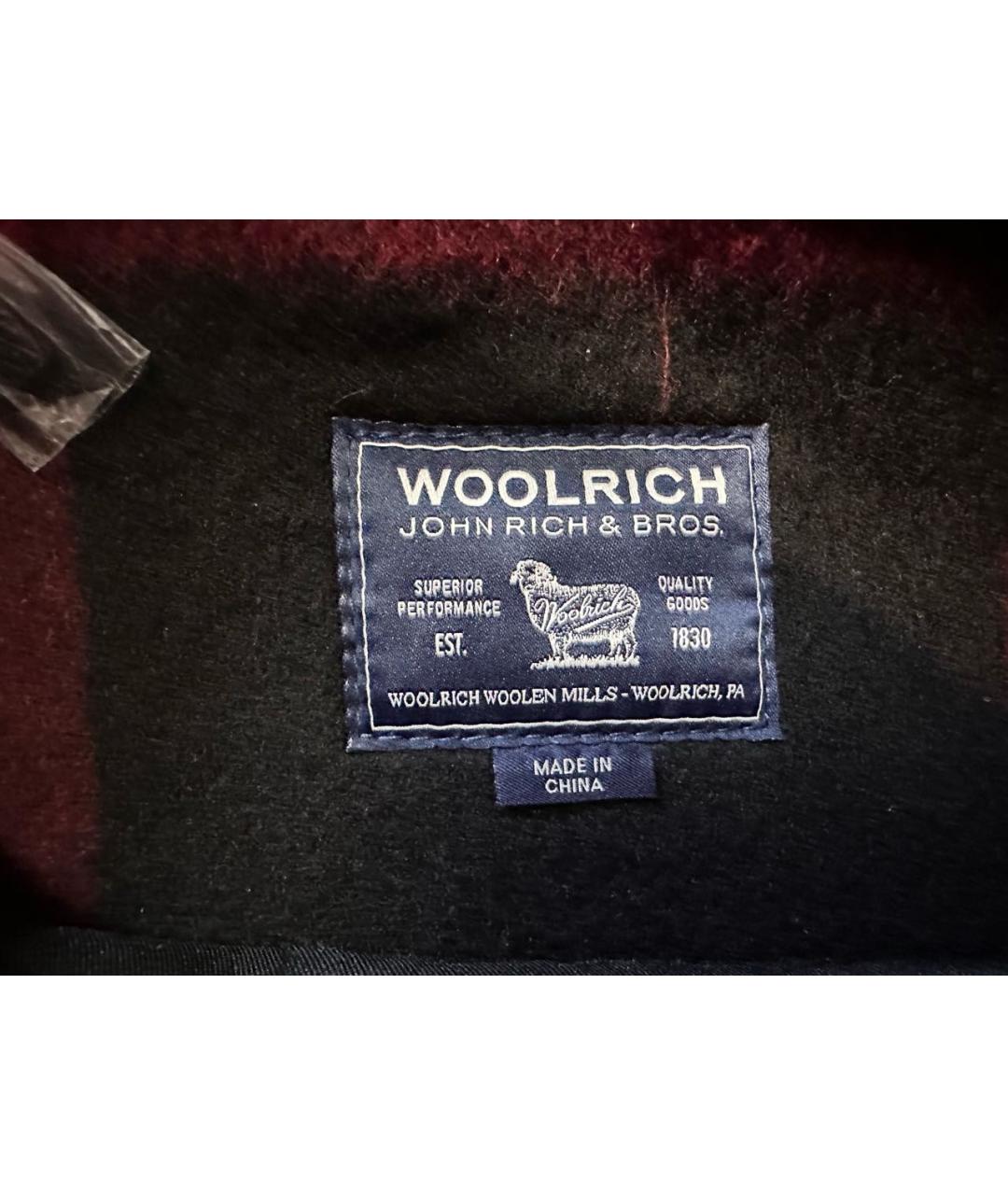 WOOLRICH Красная шерстяная сумка тоут, фото 6