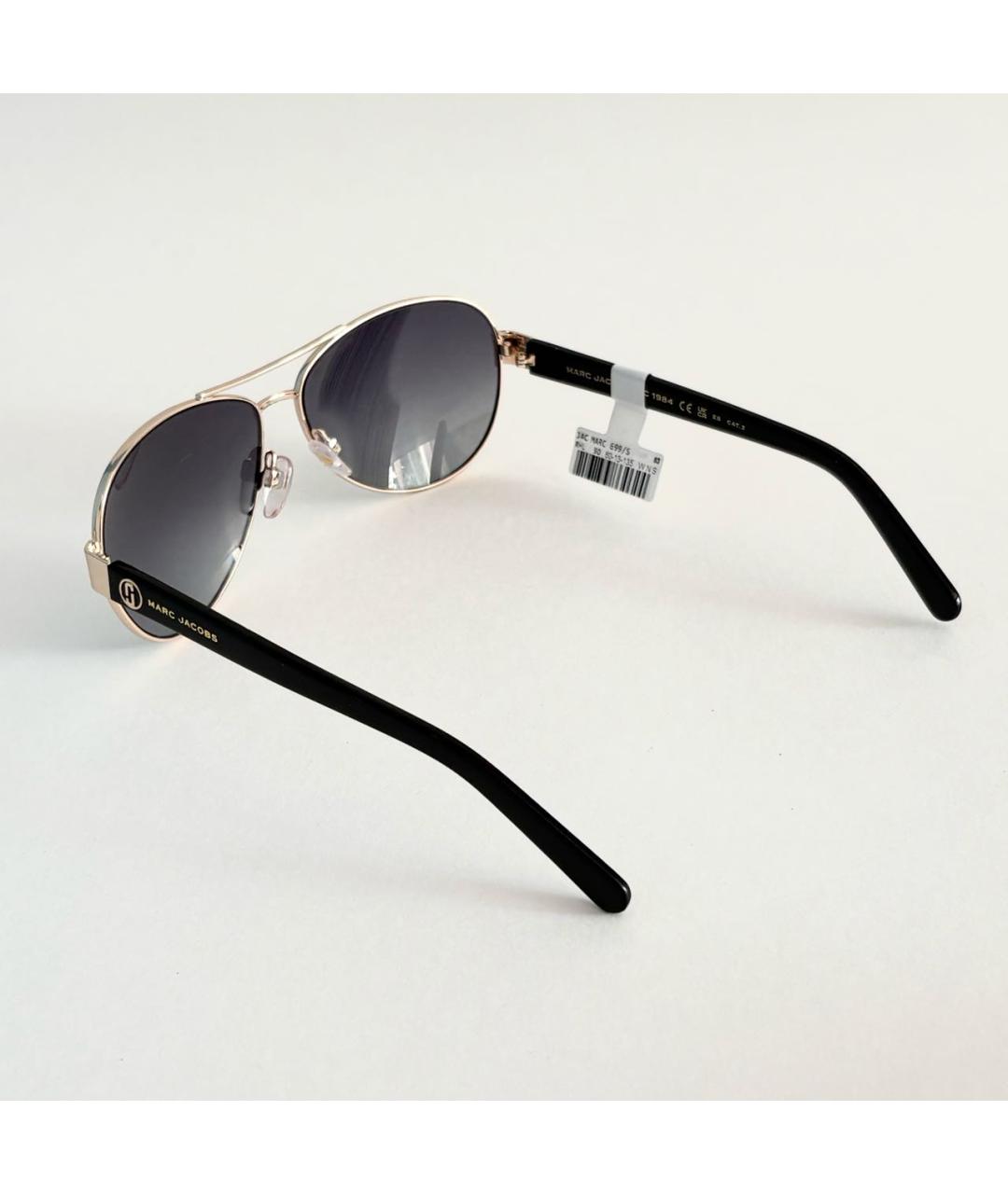 MARC JACOBS Золотые металлические солнцезащитные очки, фото 4