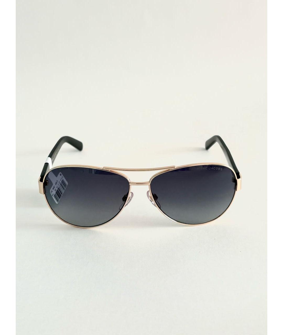 MARC JACOBS Золотые металлические солнцезащитные очки, фото 2