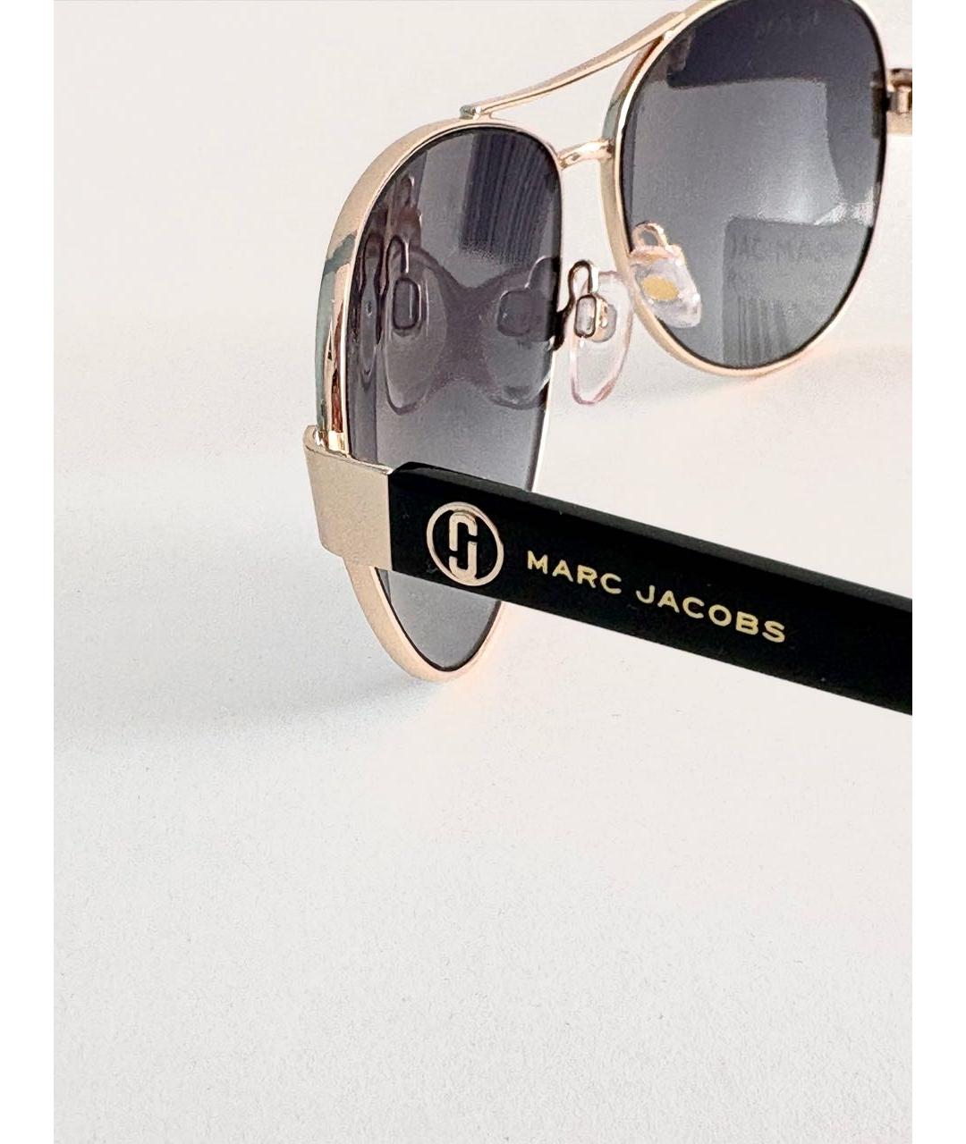 MARC JACOBS Золотые металлические солнцезащитные очки, фото 5