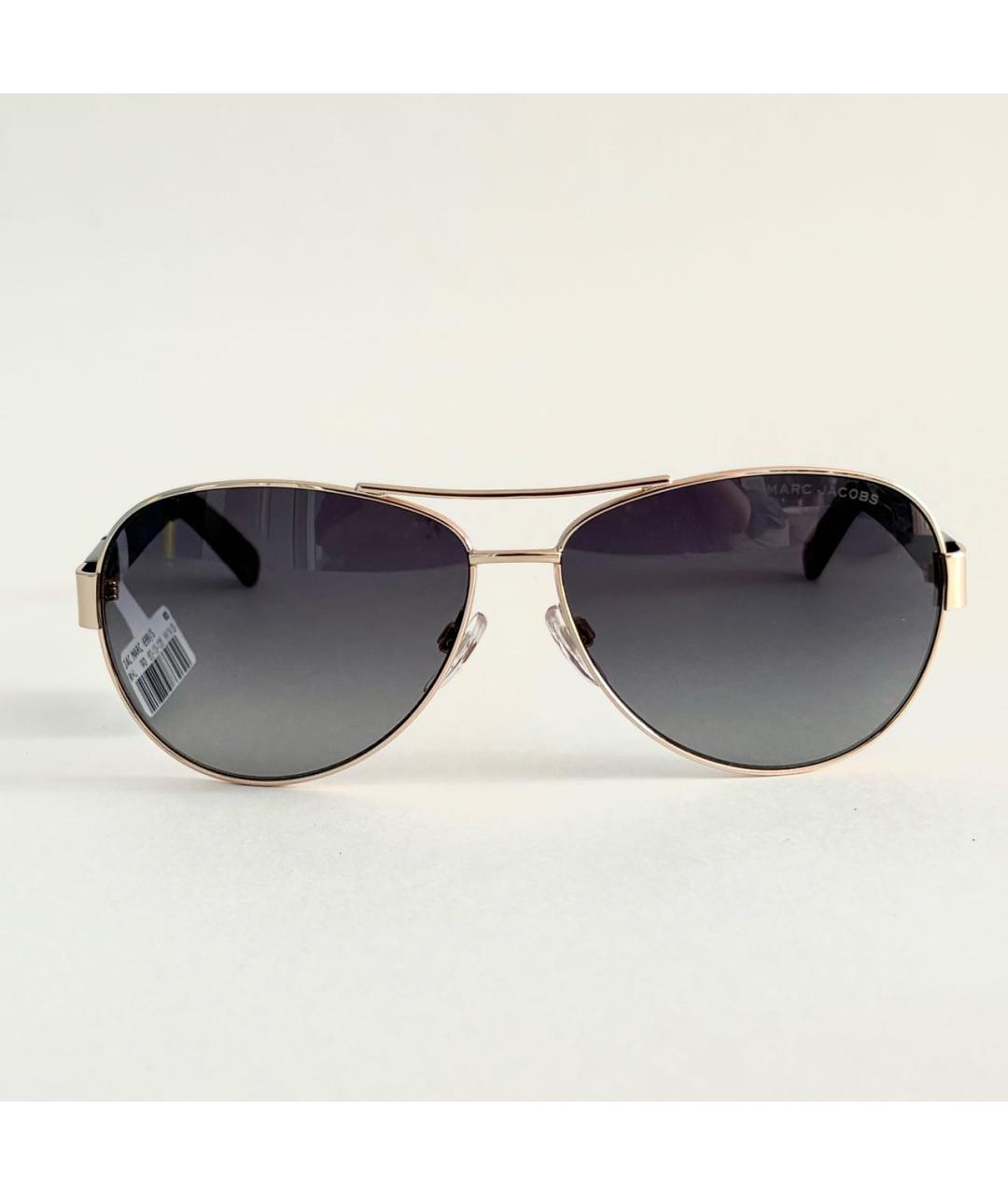 MARC JACOBS Золотые металлические солнцезащитные очки, фото 6