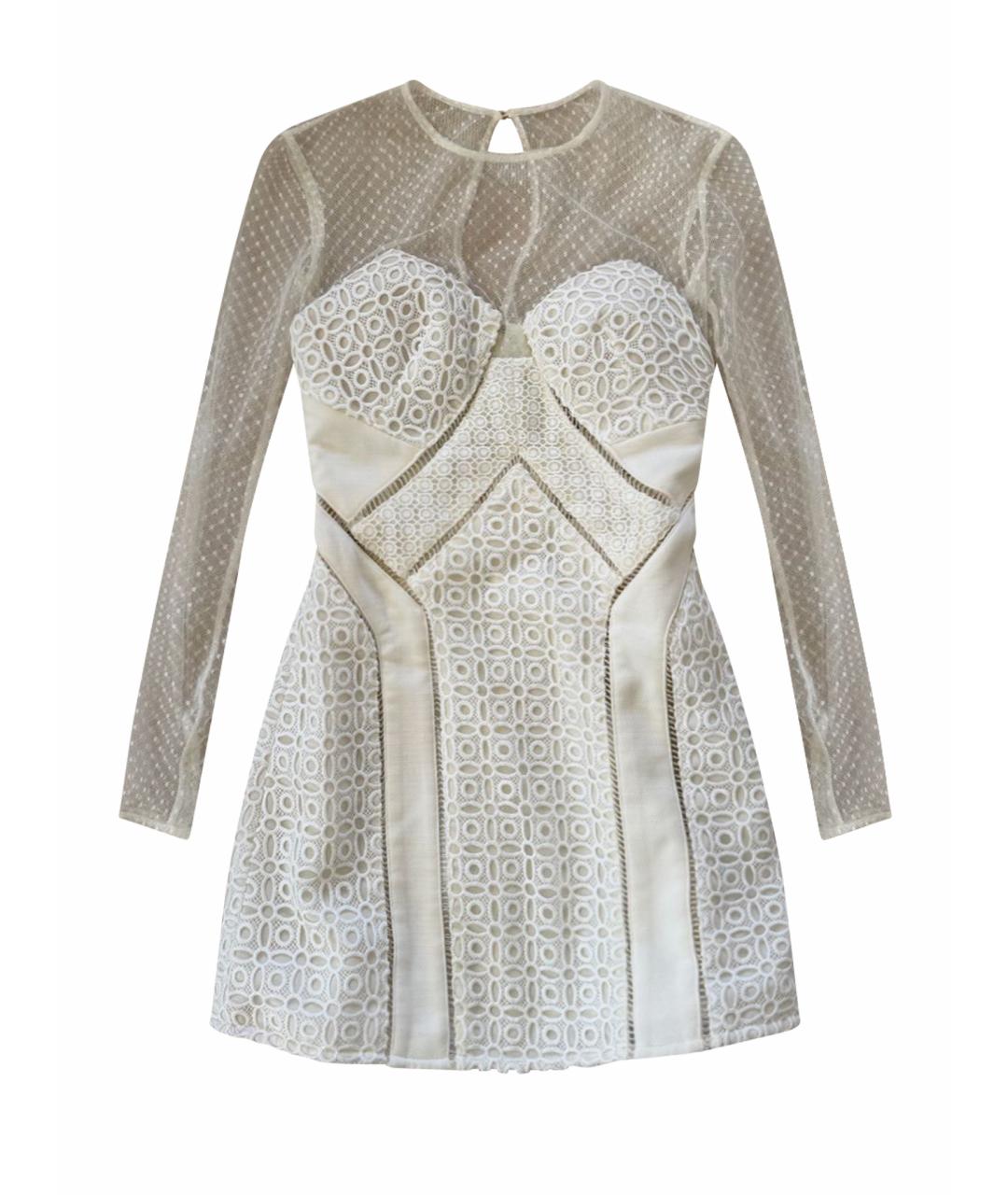 SELF-PORTRAIT Белое полиэстеровое коктейльное платье, фото 1