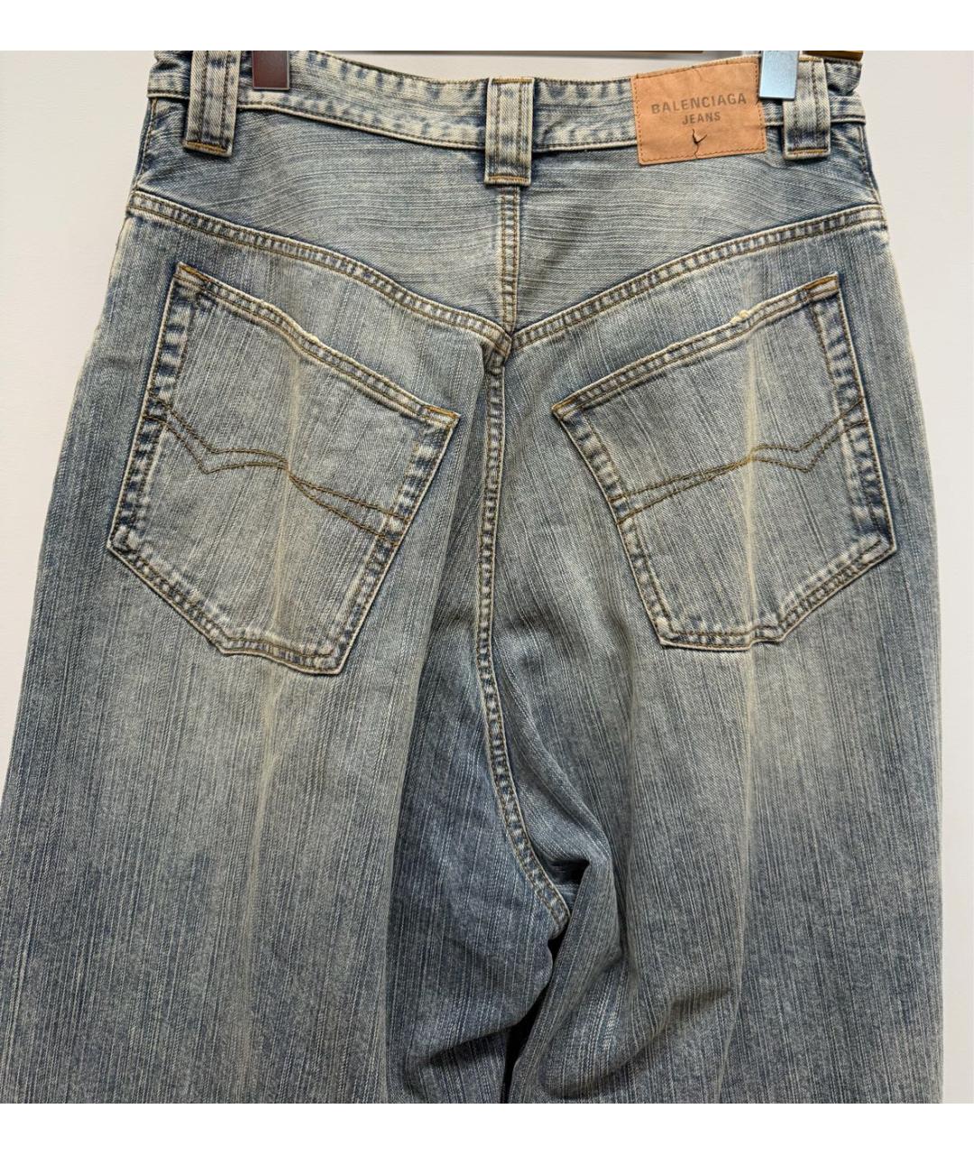 BALENCIAGA Серые хлопковые прямые джинсы, фото 2