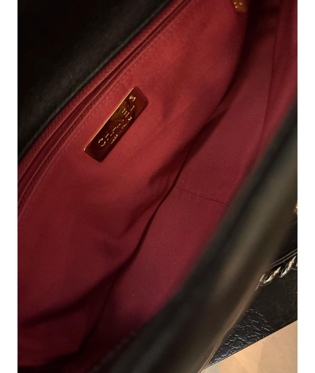 CHANEL Черная кожаная сумка через плечо, фото 4