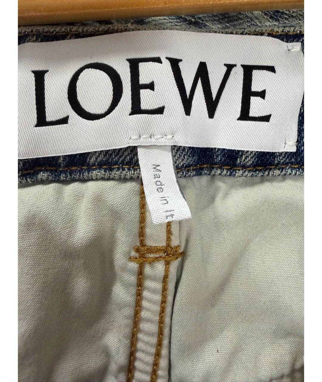 LOEWE Синие хлопковые прямые джинсы, фото 3