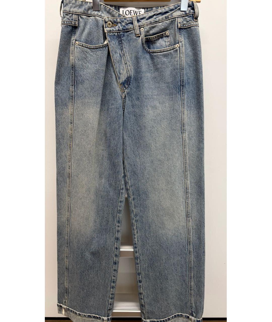 LOEWE Синие хлопковые прямые джинсы, фото 6