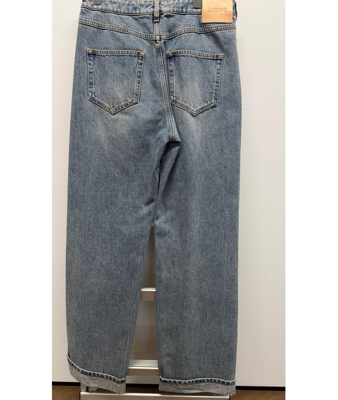 LOEWE Синие хлопковые прямые джинсы, фото 2