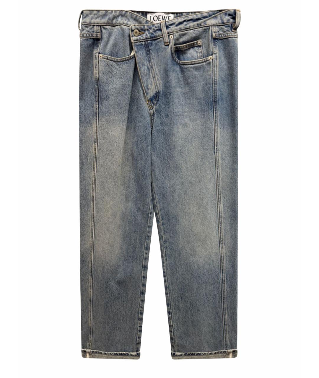 LOEWE Синие хлопковые прямые джинсы, фото 1