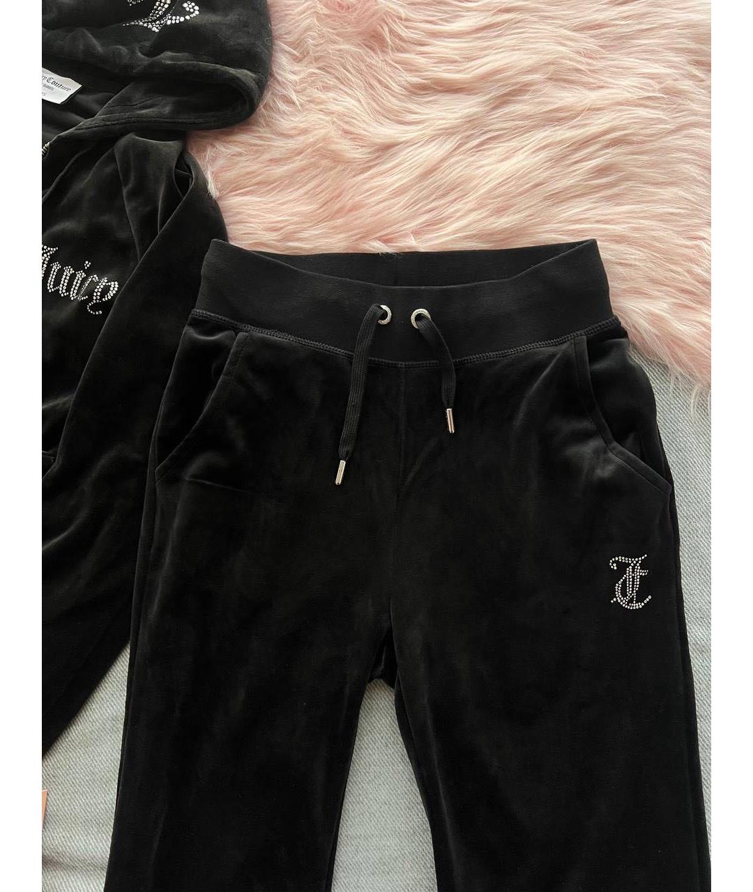 JUICY COUTURE Черный велюровый спортивные костюмы, фото 6