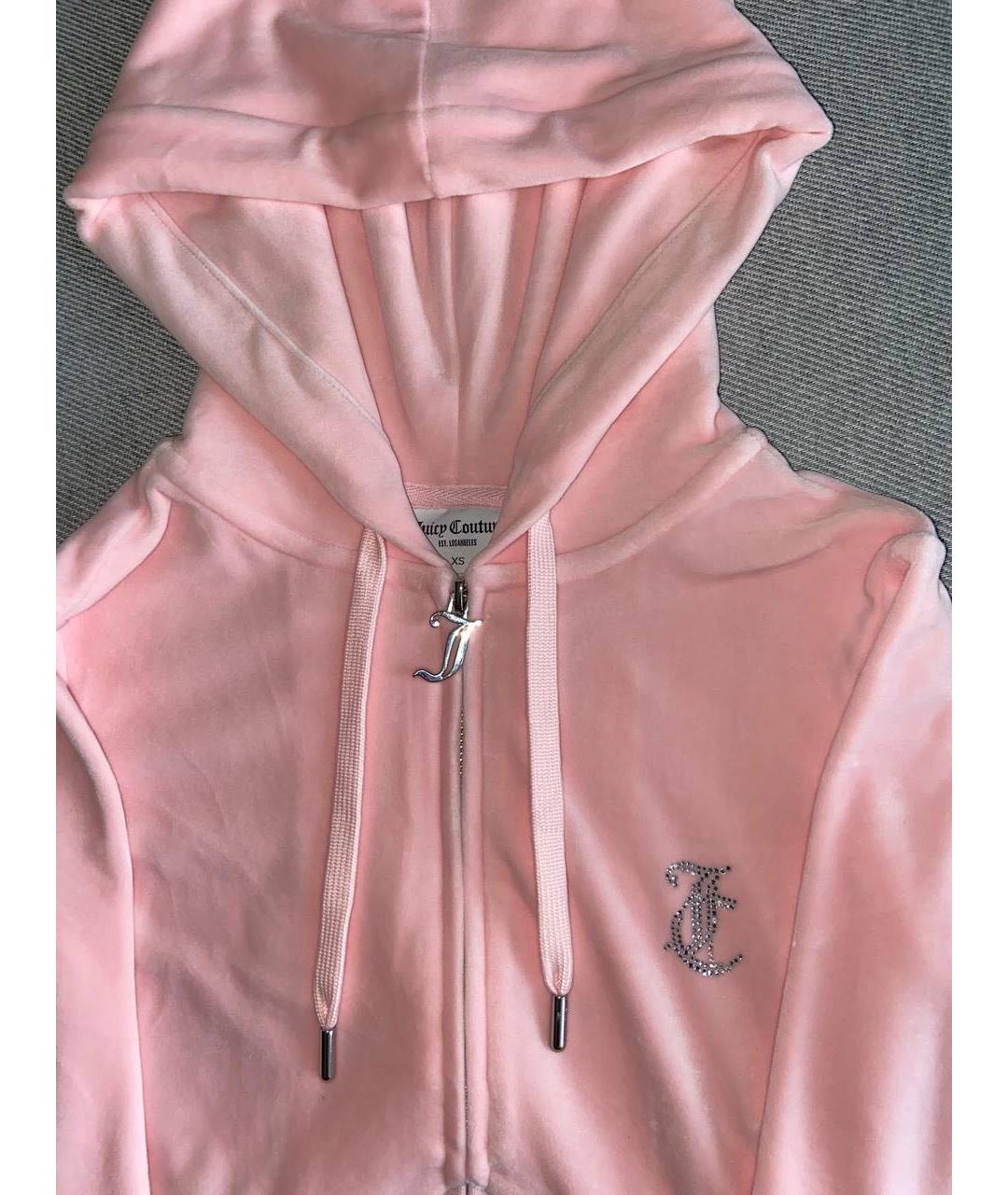 JUICY COUTURE Розовый велюровый спортивные костюмы, фото 4
