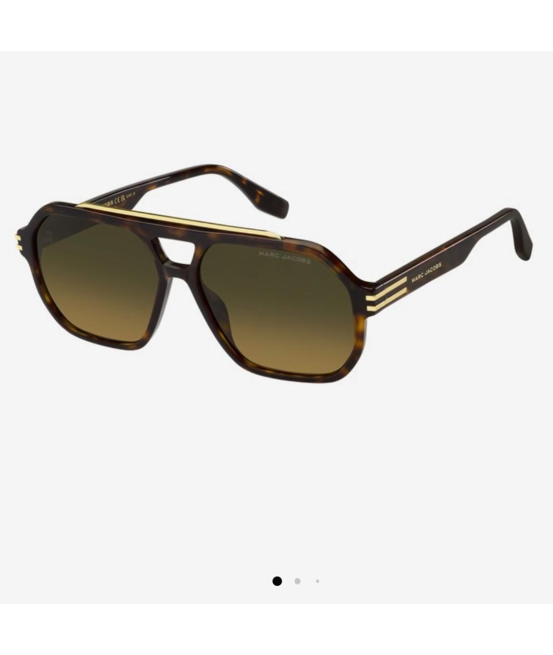 MARC JACOBS Коричневые пластиковые солнцезащитные очки, фото 8