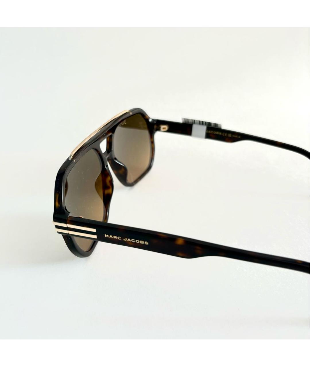 MARC JACOBS Коричневые пластиковые солнцезащитные очки, фото 3