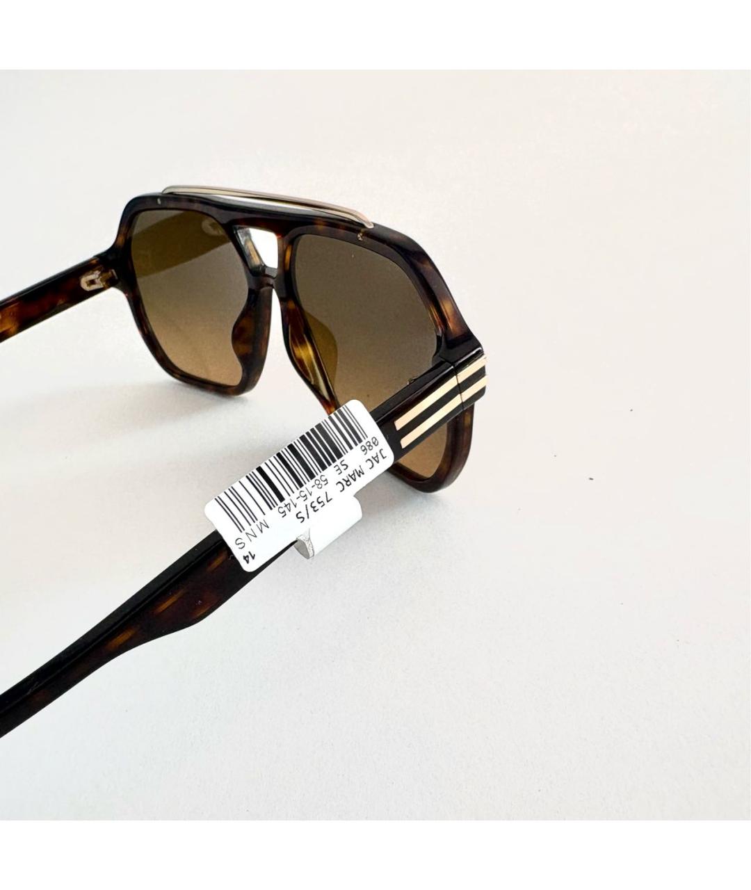 MARC JACOBS Коричневые пластиковые солнцезащитные очки, фото 4