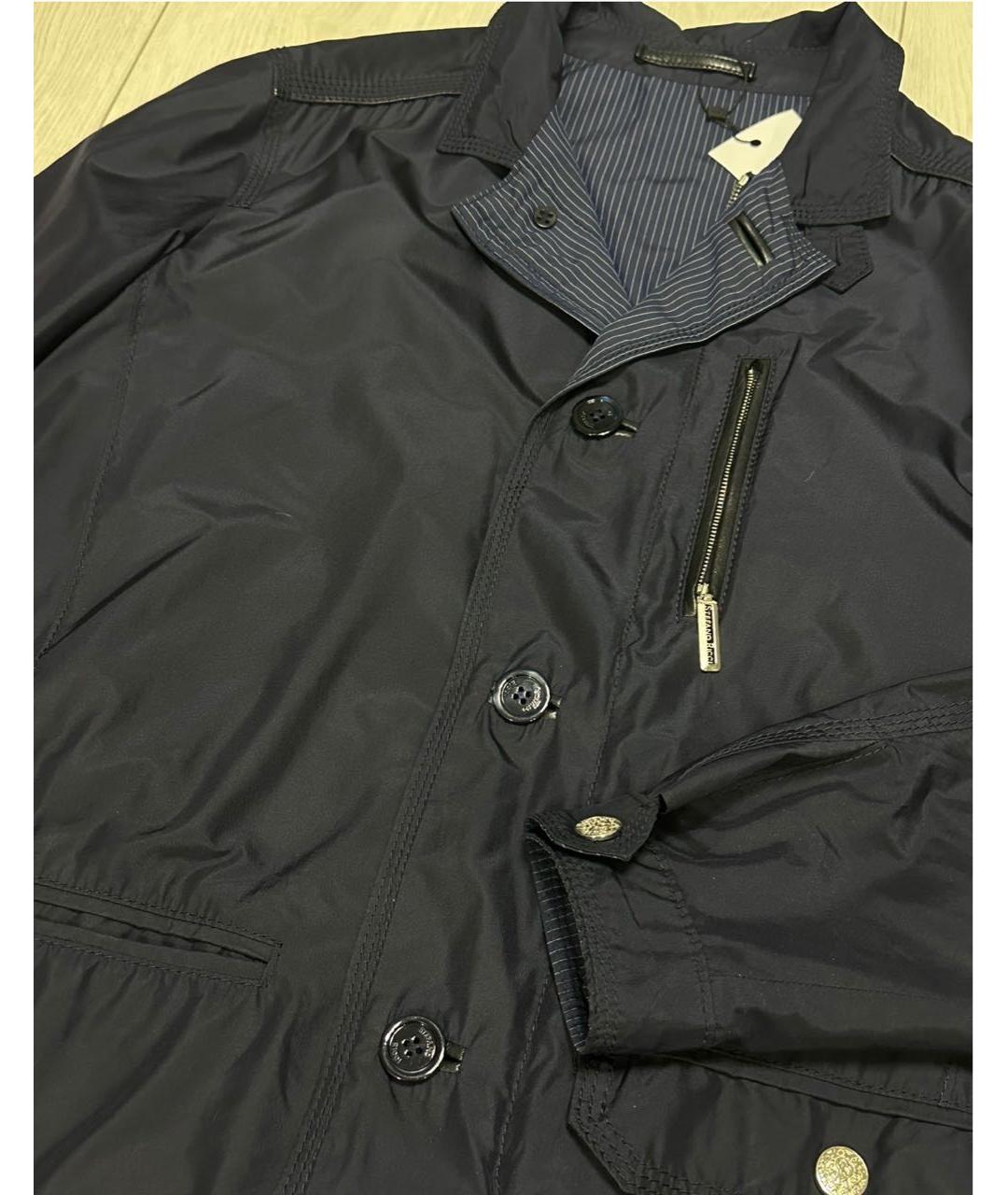 STEFANO RICCI Темно-синяя куртка, фото 3