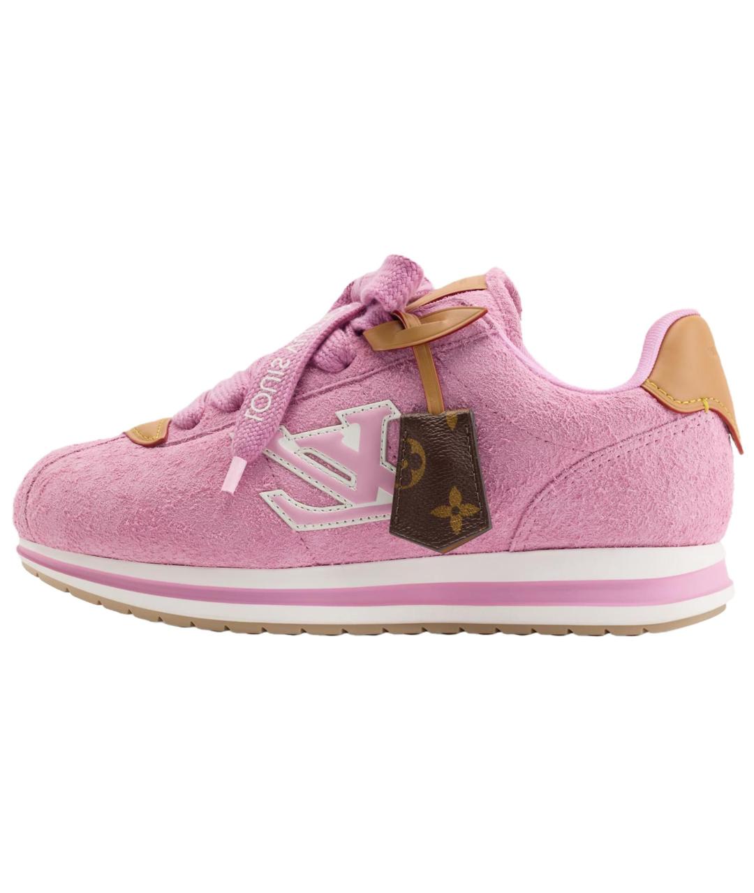 LOUIS VUITTON Розовые кроссовки, фото 2