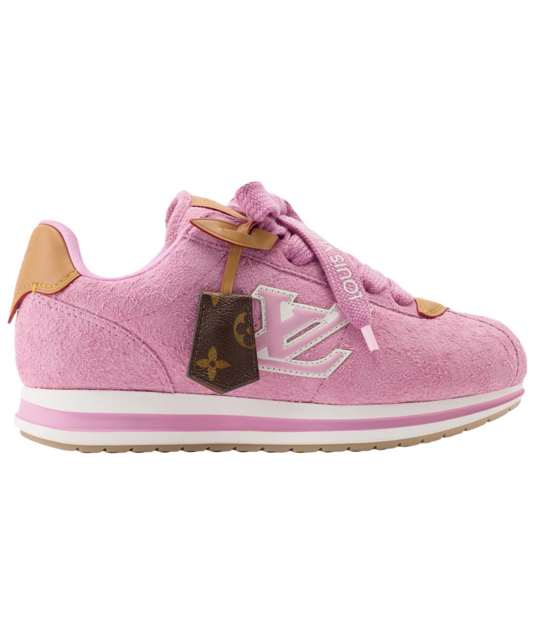LOUIS VUITTON Розовые кроссовки, фото 1