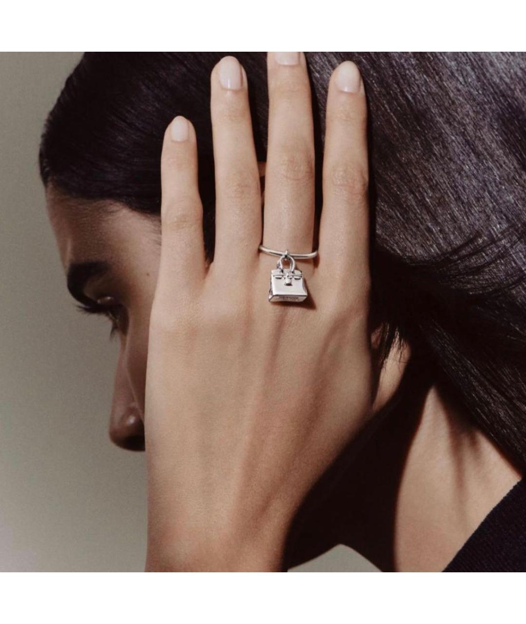 HERMES Серебряное серебряное кольцо, фото 2