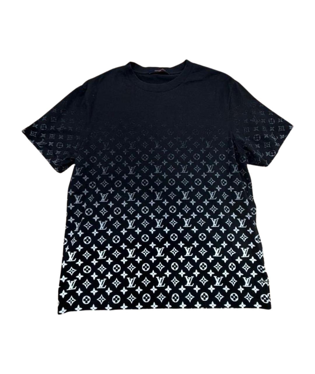 LOUIS VUITTON Черная хлопковая футболка, фото 1