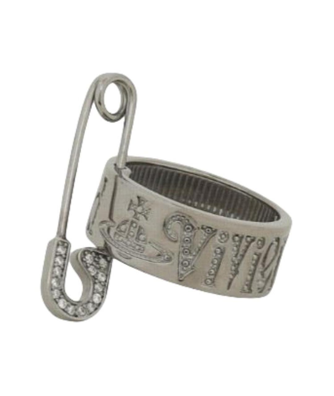 VIVIENNE WESTWOOD Серое серебряное кольцо, фото 3