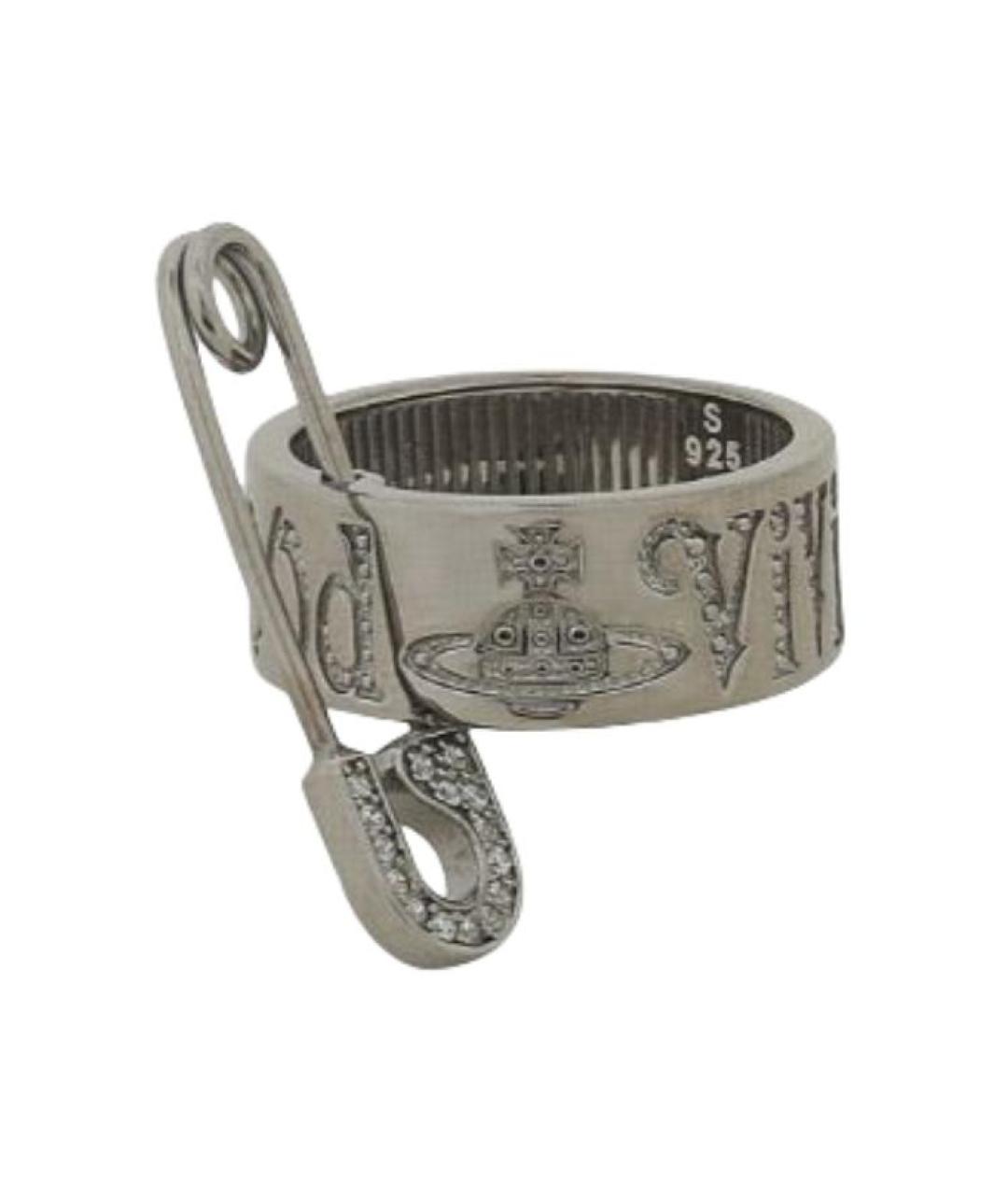 VIVIENNE WESTWOOD Серое серебряное кольцо, фото 1