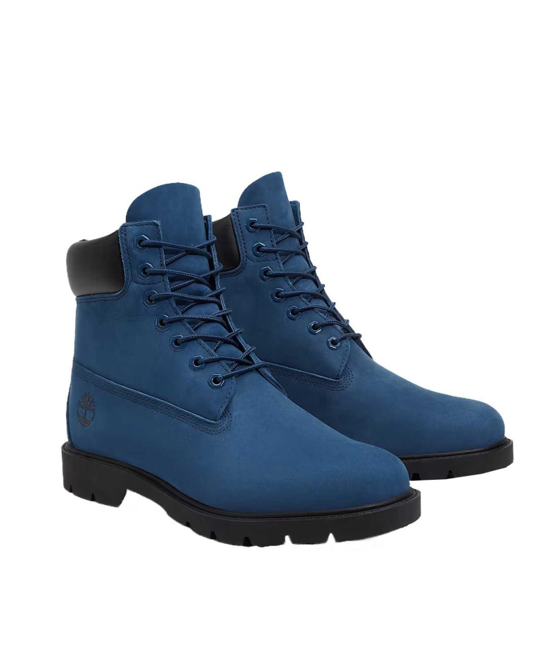 TIMBERLAND Синие нубуковые высокие ботинки, фото 3