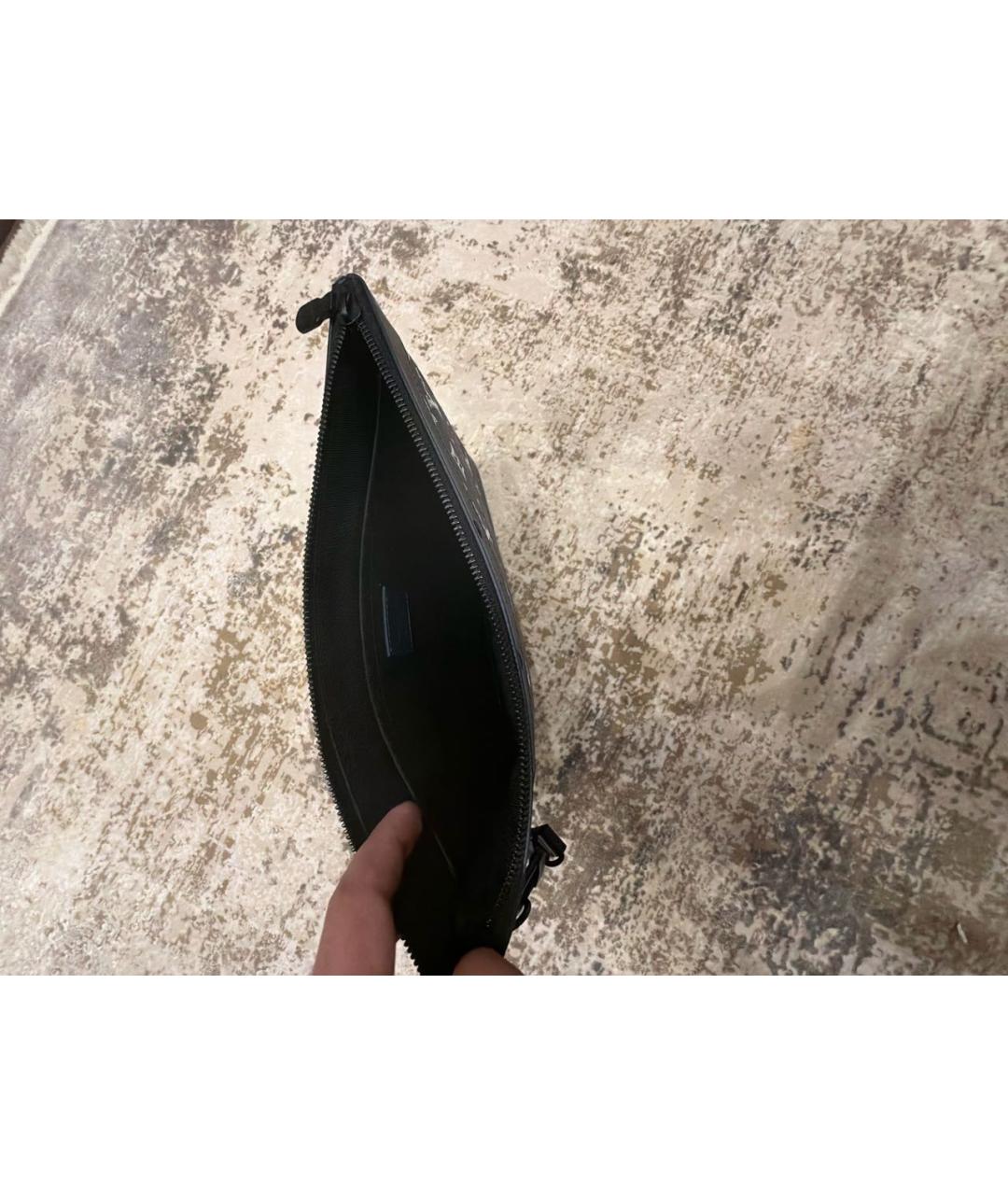 LOUIS VUITTON Темно-синяя барсетка, фото 3