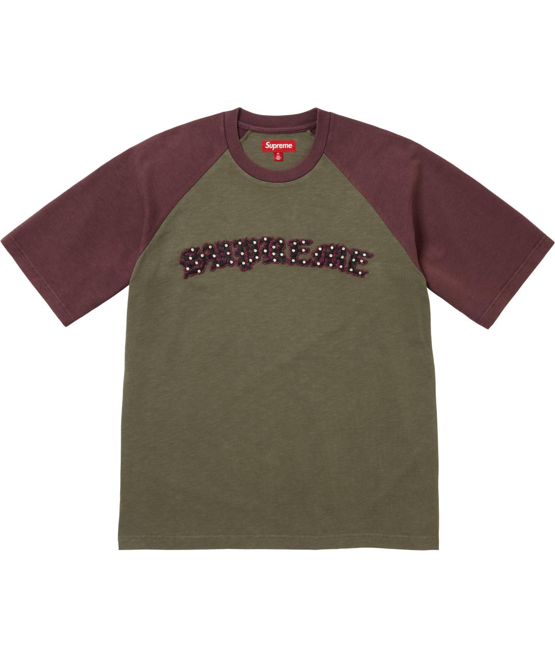 SUPREME Хаки футболка, фото 1
