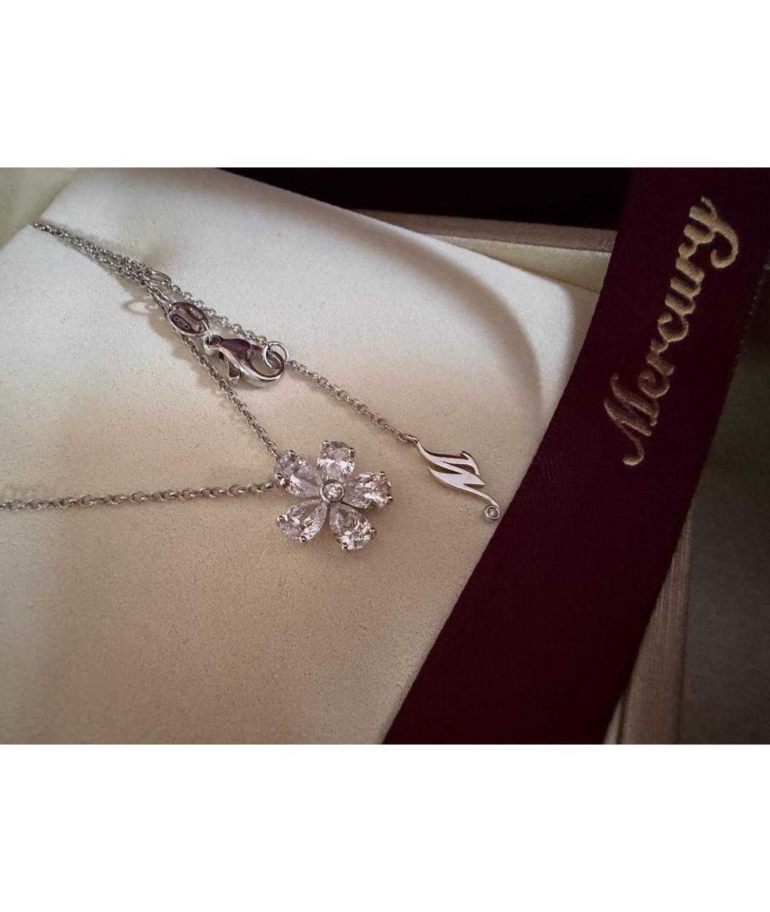 MERCURY Серебряное колье из белого золота, фото 8