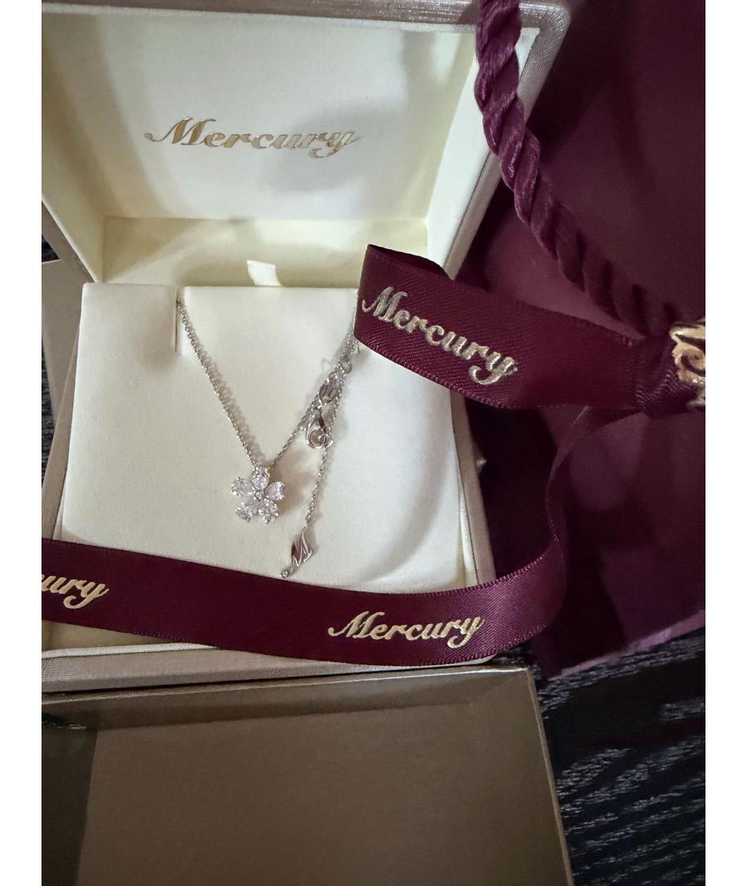 MERCURY Серебряное колье из белого золота, фото 5