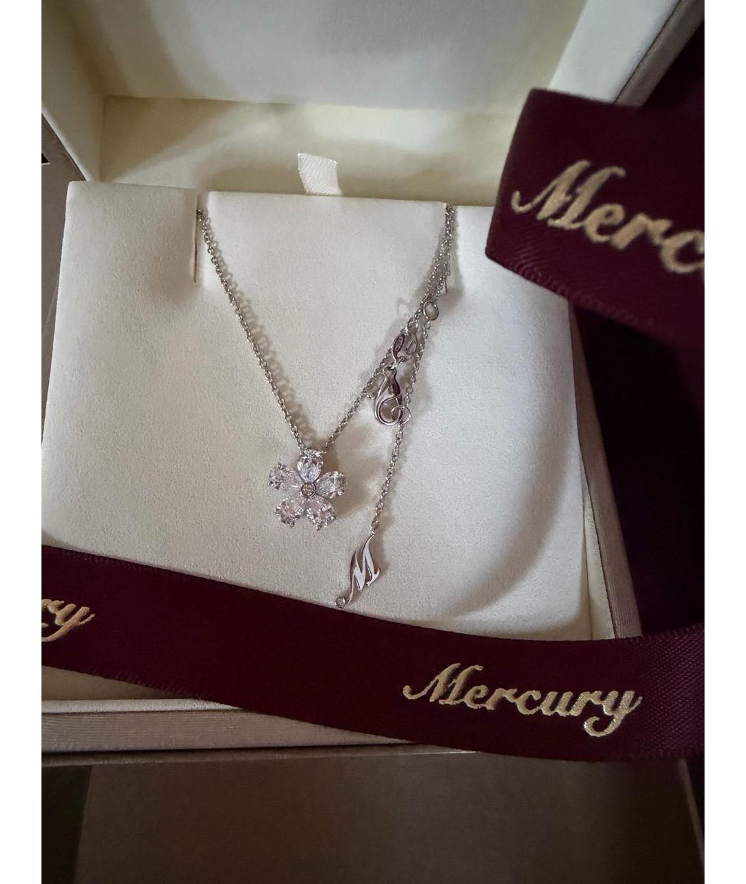 MERCURY Серебряное колье из белого золота, фото 3